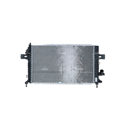 Abbildung von NRF EASY FIT 53415 Kühler, Motorkühlung Aluminium 599 368 26 mit Gummitülle Kühlrippen gelötet OPEL: Zafira B, Astra H Caravan, Schrägheck