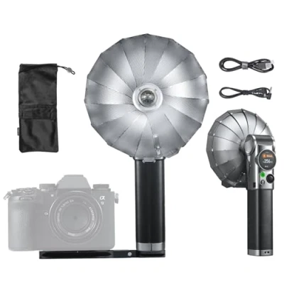 Abbildung von GODOX Lux Master Retro Kamerablitz GN25 6000K土300K 2.4G Wireless Sync TTL Auto Flash mit Touchscteen Drehbarem Blitzkopf Kompatibel Sony Canon Fuji Nikon Panasonic Olympus