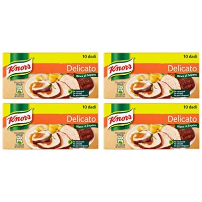 Abbildung von 3x knorr Delicato dado brodo Suppenwürfel Brühe sanft reich an Geschmack 10 pz