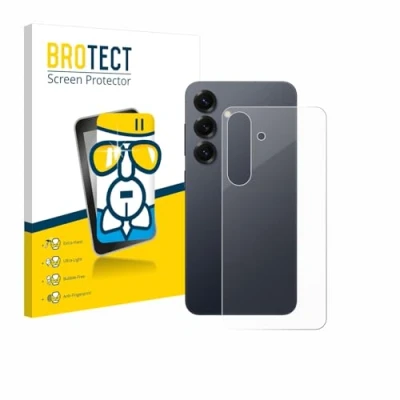 Abbildung von BROTECT Schutzglas für Samsung Galaxy S25 (Rückseite) Schutzfolie Panzer Folie Glas [Extrem Kratzfest 9H, Anti Fingerprint, Ultra Transparent]