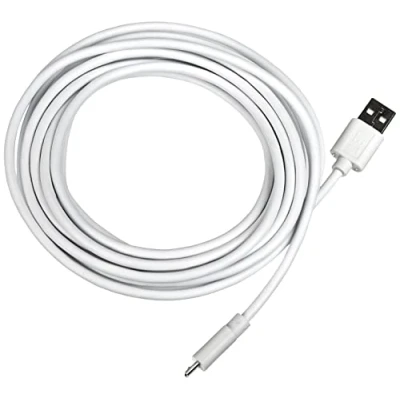 Abbildung von System S 5 m Meter Micro USB Kabel Datenkabel Ladekabel in weiß