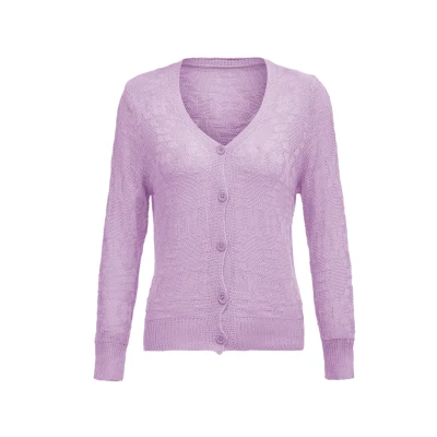 Abbildung von Schmuddelwedda Strickjacke, Damen, Größe: One Size, Lavendel