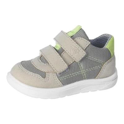 Abbildung von RICOSTA Jungen Low Top Sneaker SAM, Kinder Lauflernschuhe, Weite: Mittel, lose Einlage, Sportschuhe, Freizeitschuhe, Laufschuhe, Khaki/Timo (540), 28 EU