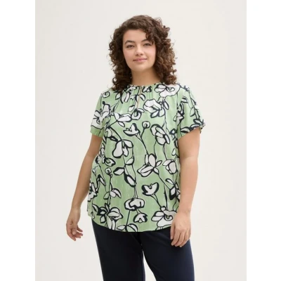 Abbildung von TOM Tailor PLUS SIZE Bluse, Damen, Größe: 54, Fresh spring floral design