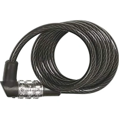 Abbildung von ABUS Spiralkabelschloss 3506C 6 mm starkes, flexibles Zahlenschloss Sicherheitslevel 1 120 cm Zufallsfarbe