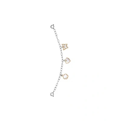 Abbildung von Julie Julsen JJCG25502 3 Damen Uhrenkette Collection Charming Herz Blume 10 cm
