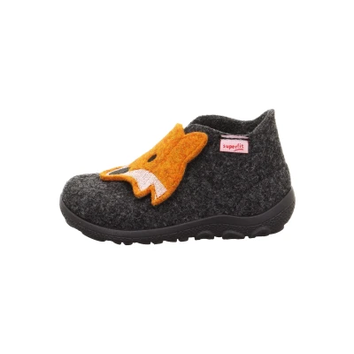 Abbildung von Superfit Happy OCTI Unisex Hausschuh für Kinder, Größe: 20, Grau/orange Schuhe