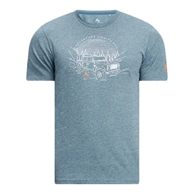Abbildung von McKINLEY Herren kanno T Shirt, Melange/Blue Petrol, 3XL EU