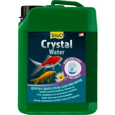 Abbildung von Tetra Pond CrystalWater Wasserklärer gegen Trübungen für kristallklares Wasser im Gartenteich, 3 Liter Flasche