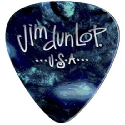 Abbildung von JIM DUNLOP Plektrum Genuine Celluloid Classic, 72 Stück, Perlentürkis, Medium