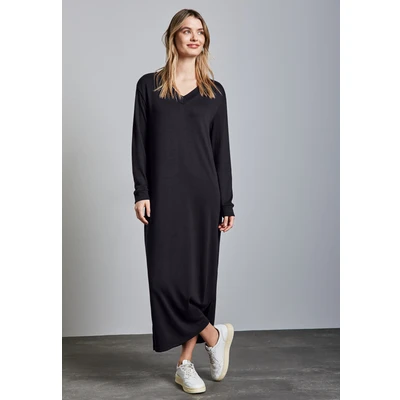 Abbildung von Street One Vneck Freizeitkleid, Damen, Größe: 34, Blau