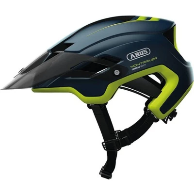 Abbildung von ABUS Mountainbike Helm MonTrailer Robuster Fahrradhelm für den Geländeeinsatz Unisex Blau/Gelb, Größe M