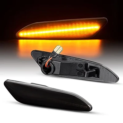 Abbildung von LED SEITENBLINKER passend für ALFA Romeo 147 BJ 2005 2010 156 1997 2007 SCHWARZ
