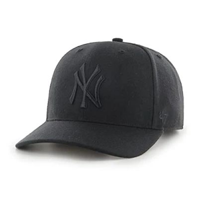 Abbildung von &#039;47 MLB New York Yankees Cold Zone MVP DP Unisex Baseballkappe, Verstellbar, Hochwertiges Design, Black Logo,
