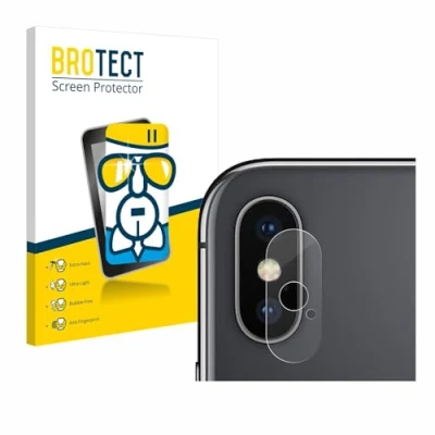 Abbildung von BROTECT Schutzglas für Apple iPhone X/Xs (Kamera Rückseite) Schutzfolie Panzer Folie Glas [Extrem Kratzfest 9H, Anti Fingerprint,