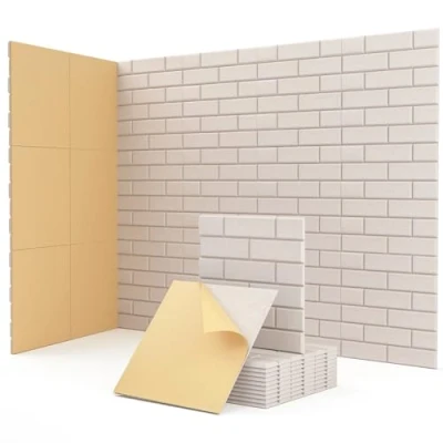 Abbildung von Akustikplatten Selbstklebend, 18 Stück Hohe Dichte Schallabsorber für Decken /Tür /Wanddekoration und Akustische Behandlung, Studio/home/Gaming Deko, Schallschutz Wand (30x30x0.9cm)