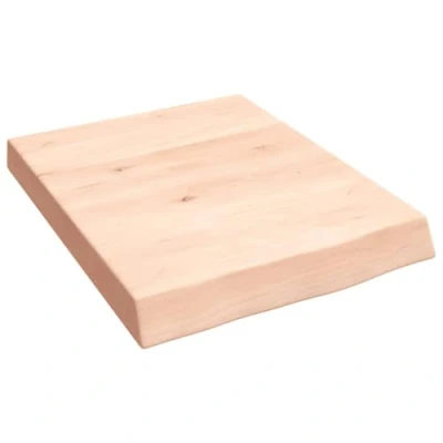 Abbildung von vidaXL Wandregal, Holzregal Regal Handgefertigt mit Baumkante, Wandboard Regalbrett Deko, Bücherregal Hängeregal, 40x50x(2 6) cm Massivholz Eiche Unbehandelt