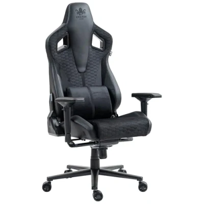 Abbildung von KRAKEN CHAIRS Gaming Stuhl Ergonomischer Sessel Bürostuhl Höhenverstellbar Drehstuhl Gamer Verstellbare Armlehne Lendenkissen Weiss Rosa