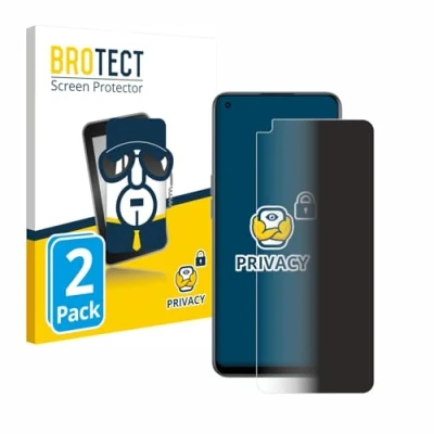 Abbildung von BROTECT (2 Stück Anti Spy Blickschutzfolie für OnePlus Nord CE 2 5G Privacy Screen Protector [Displayschutz Folie, Sichtschutz, Blaulichtfilter]