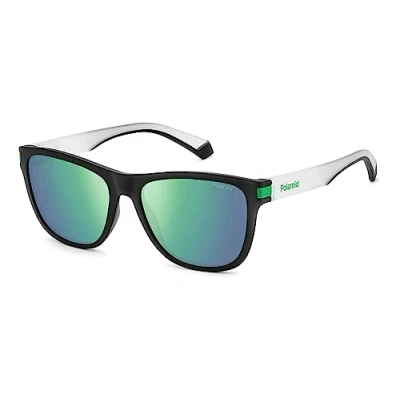 Abbildung von Polaroid Square Unisex Matt Schwarz Grün Grau Spiegel Polarisiert PLD 2138/S