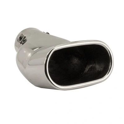 Abbildung von Simoni Racing TRX/62 Auspuffblende rechteckig, gebogen Edelstahl 117, 190mm