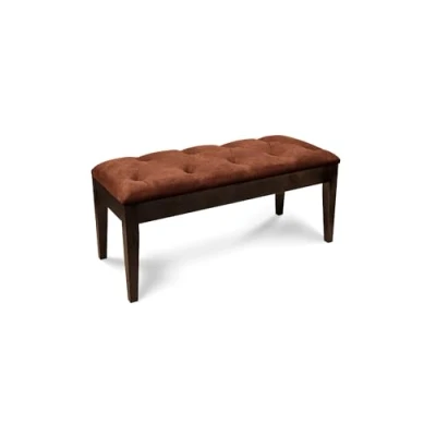 Abbildung von SOFTO Sitzbank Tara Esszimmer Bank Flur Holzbank Polsterbank Esszimmerbank Hall Bench Boucle Braun