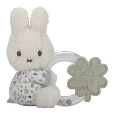 Abbildung von nijntje Miffy x Little Dutch NIJN463 Ringrassel/Greifling Hase Lucky Leaves