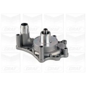 Abbildung von GRAF PA1151 Wasserpumpe mit Dichtung mechanisch Metall für Keilrippenriementrieb AUDI: A6 C6 Avant, A5 B8 Coupe, Cabrio, VOLKSWAGEN: Touareg II