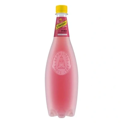Abbildung von Schweppes Tonic Pink mit Johannisbeergeschmack, Erfrischungsgetränk, PET Flasche 1 l