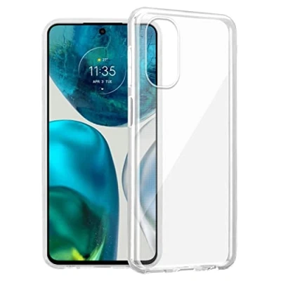 Abbildung von Cadorabo Hülle kompatibel mit Motorola Moto G52 4G / G82 5G in VOLL TRANSPARENT Schutzhülle aus flexiblem TPU Silikon