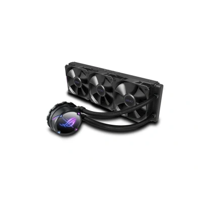 Abbildung von ASUS ROG STRIX LC II 360 All in One CPU Wasserkühlung (Aura Sync, drei adressierbare 120 mm Radiatorlüfter)