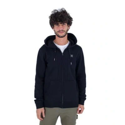 Abbildung von Hurley Herren Box Zip Fleece Sweatshirt, Black, XXL