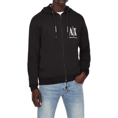 Abbildung von Armani Exchange Sweatjacke, Herren, Größe: XXL, Black