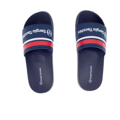Abbildung von Schuhe Portofino Navy Red Slippers in Blau