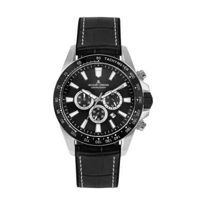 Abbildung von Jacques Lemans Liverpool Chronograph, Herren, Größe: One Size, Black