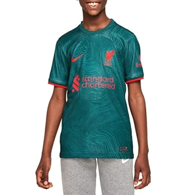 Abbildung von Nike Performance LFC Y NK DF STAD JSY SS AW Vereinsmannschaften für Kinder, Größe: 128 140, Dk atomic teal/rio teal/siren red
