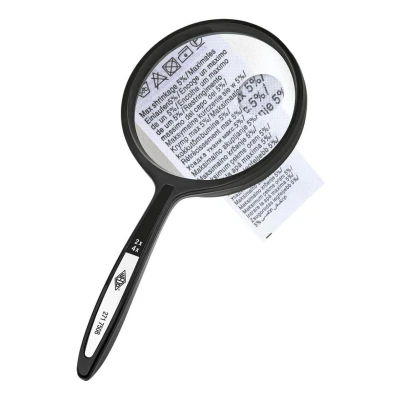 Abbildung von WEDO Lupe schwarz 2 fach und 4 fach, Ø 6,3 cm