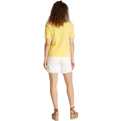 Abbildung von Tommy Hilfiger REG SS Poloshirt, Damen, Größe: Small, Citronella