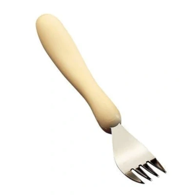 Abbildung von Homecraft Caring Besteck Küchengeschirr, Ergonomische Edelstahl Essbesteck, Silberwaren für schwachen Grip, Bewegungseinschränkung, ältere Menschen, Behinderte, Gabel, 1 Stück