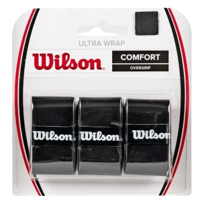 Abbildung von Wilson Unisex Griffband Ultra Wrap Overgrip, schwarz, 3 Stück, WRZ403000