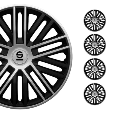 Abbildung von SPARCO Bergamo SPC1685BKSV Radblenden 16Zoll schwarz, silber