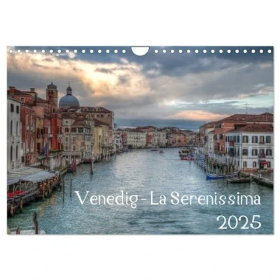Abbildung von Venedig La Serenissima 2025 (Wandkalender DIN A4 quer), CALVENDO Monatskalender