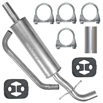 Abbildung von Mitteltopf Auspuff Mittelschalldämpfer für VW Golf 5 V 1.4i auch Plus V, 6 VI