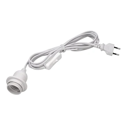 Abbildung von Meister Lampenfassung E27 5 Meter weiß mit Ein /Ausschalter Ideal für DIY Projekte Geeignet Steh &amp; Hängelampen / Lampenaufhängung Schalter Kabel Leuchte 7443870