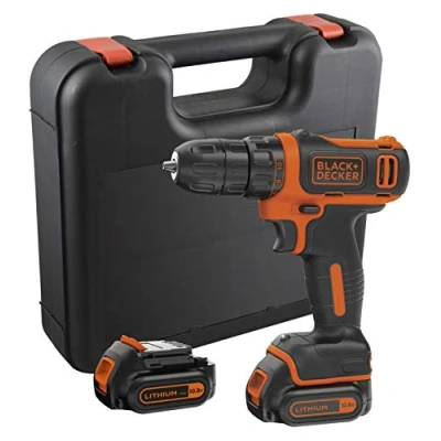 Abbildung von Black &amp; Decker BDCDD12KB QW, Handbohrmaschine, Ohne Schlüssel, 1 cm, 2,5 mm