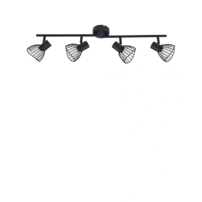 Abbildung von Lindby Deckenleuchte Piena, schwarz, 4 flg., Metall, 70cm