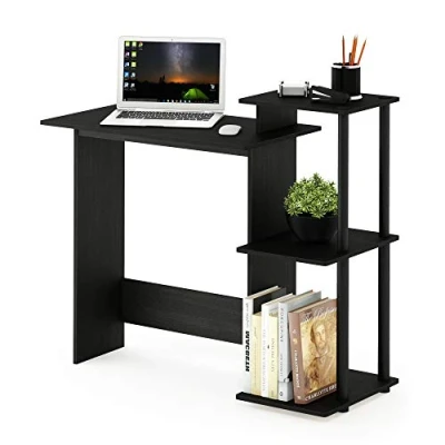 Abbildung von Furinno Efficient Home Laptop Notebook Computertisch, Americano/Schwarz
