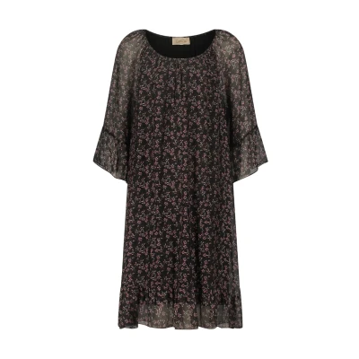 Abbildung von Cartoon MIT 3/4 ARM Freizeitkleid, Damen, Größe: 34, Black rosé