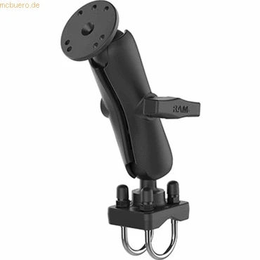 Abbildung von RAM Mounts Set Twin Rohrschelle, Basispl. rund, mittlerer Arm,C Ku