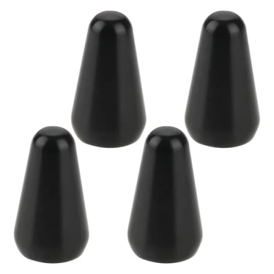 Abbildung von LT Easiyl 4 Stück 5 Wege Tonabnehmerschalter für Gitarre Spitze Metallschalterknopf Kompatibel mit Fender Strats ST Gitarren Oak Grigsby Schalter (Schwarz)